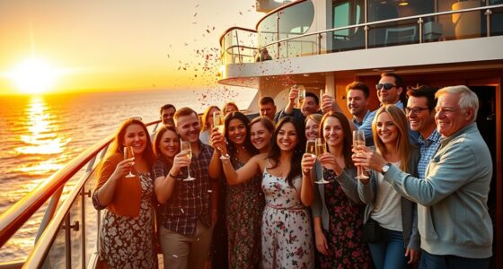 celebrating achievements on board
