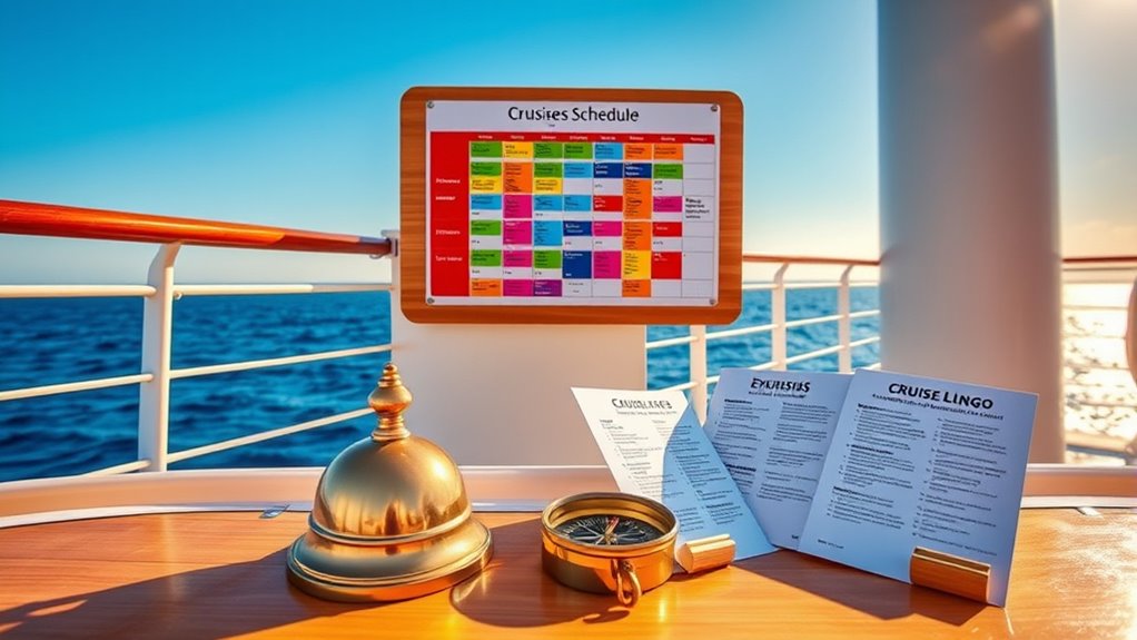 cruise daily schedule glossary