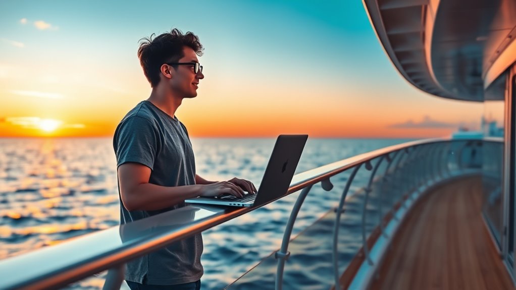 cruise ship remote work