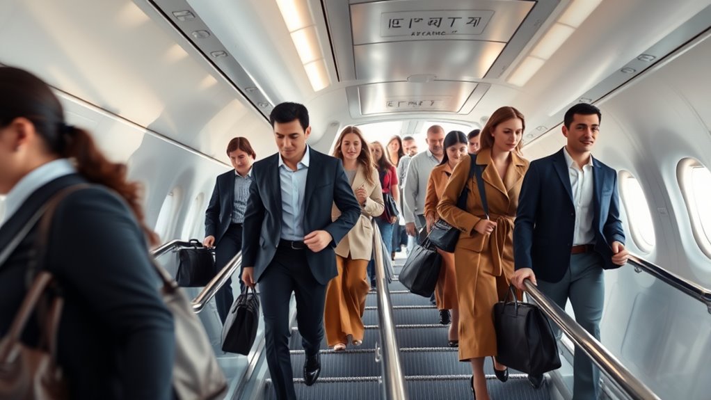 exit swiftly and safely