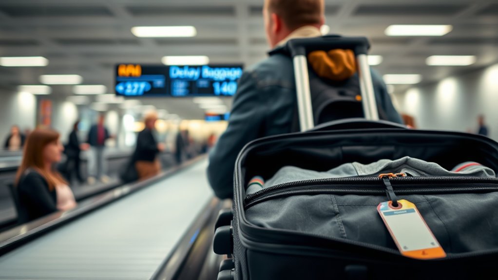 handle lost luggage calmly