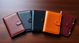 luxury leather passport sets
