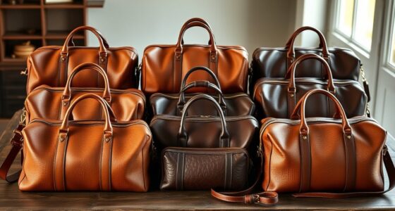 luxury leather travel bags