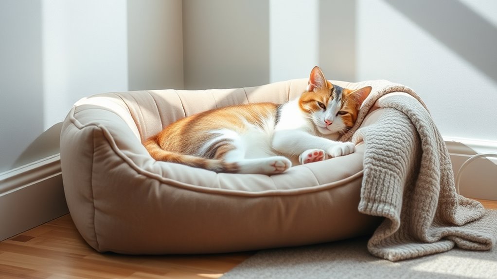 luxury orthopedic cat beds