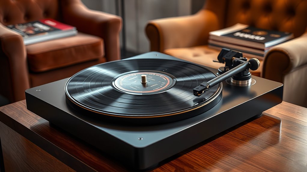 luxury vinyl record player selection