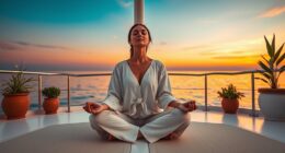 relaxed mindfulness at sea