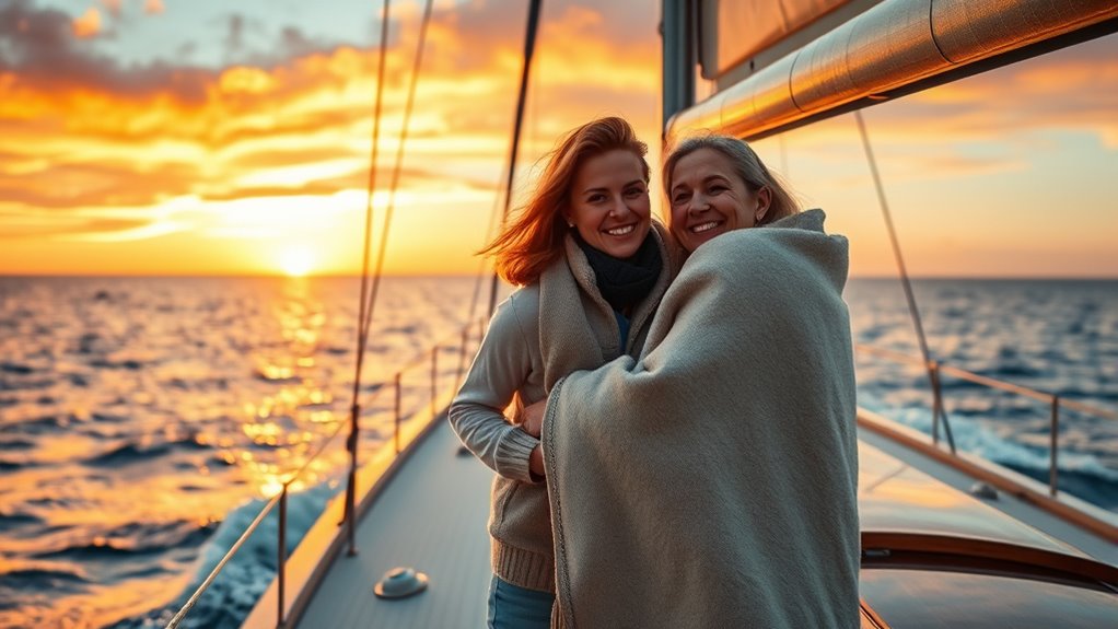 romantic sea voyage moments