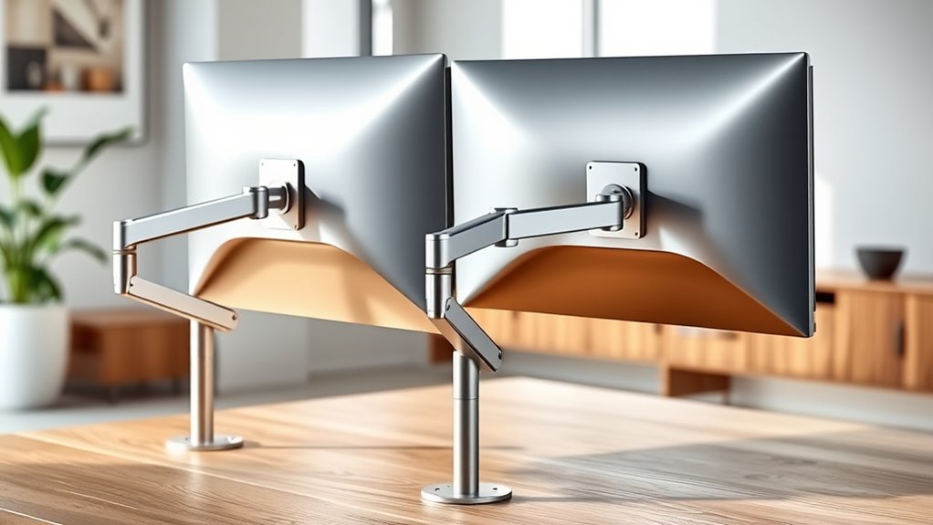 top dual monitor mounts