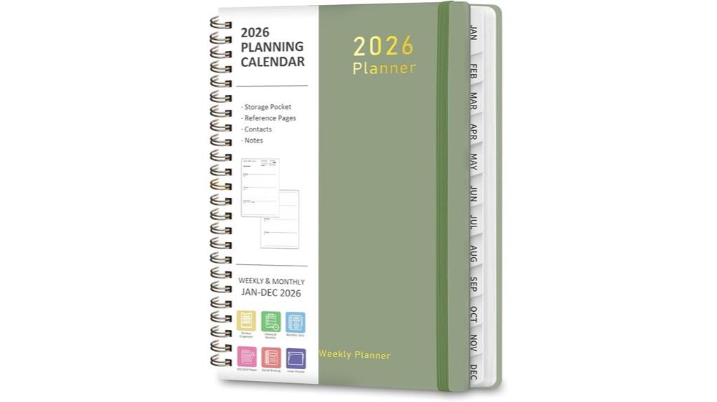 2026 planner weekly monthly