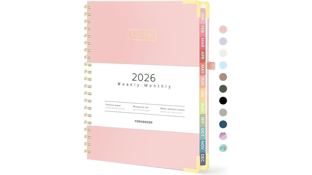 2026 planner with tabs