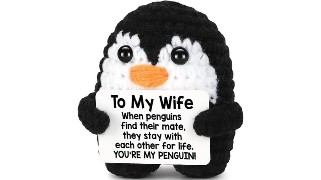 crochet penguin handmade gift