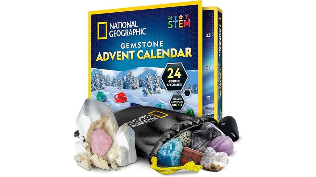 educational gemstone advent calendar