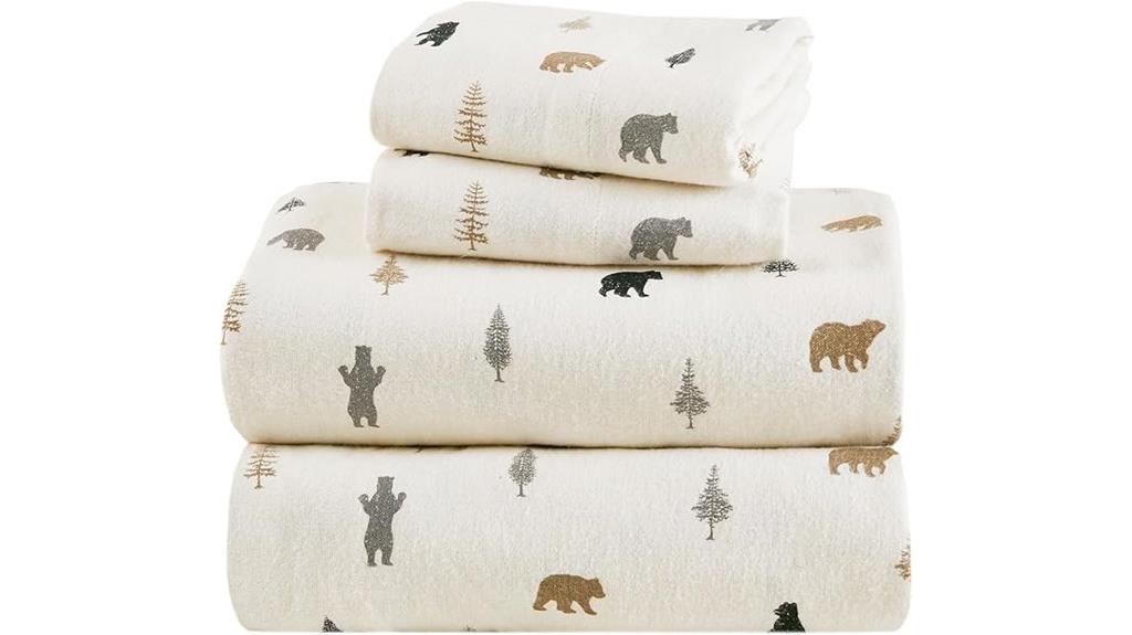 king size flannel sheet set