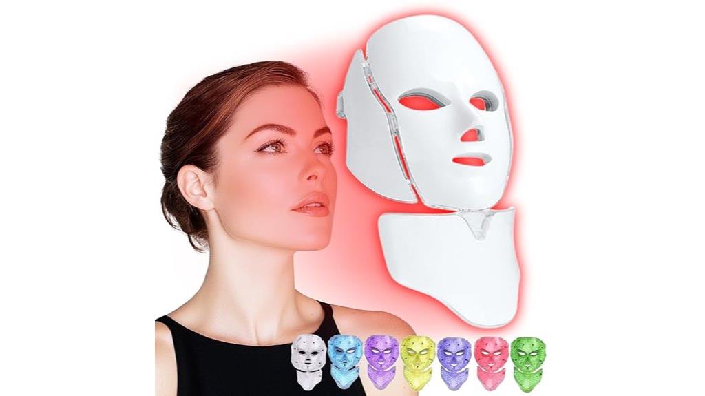 red light facial mask
