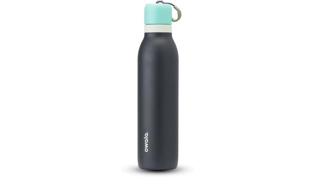 stainless steel blue bottle