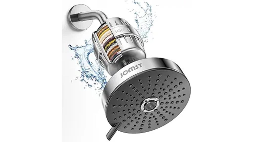 three gear filtration shower head