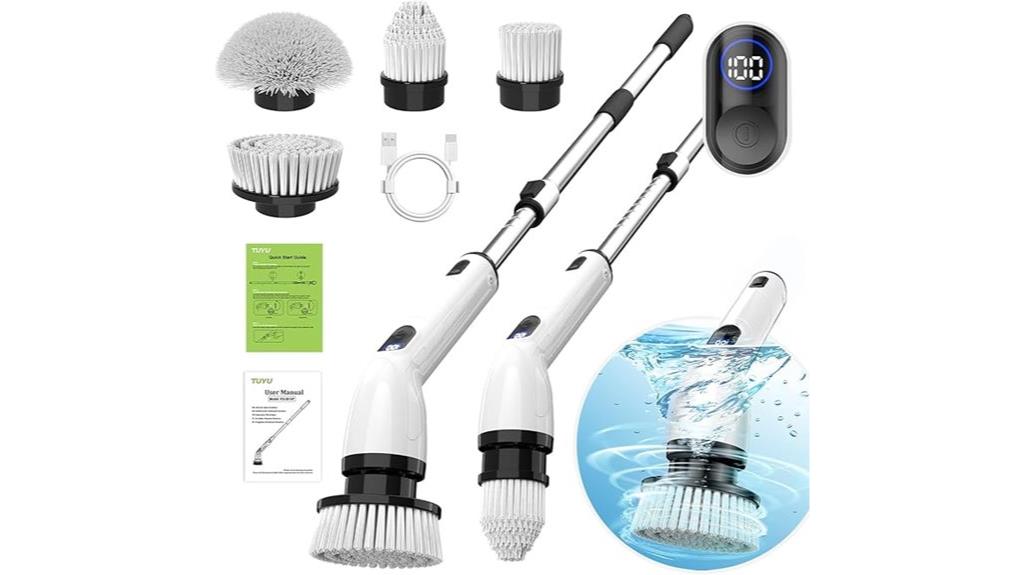 waterproof bathroom scrubber