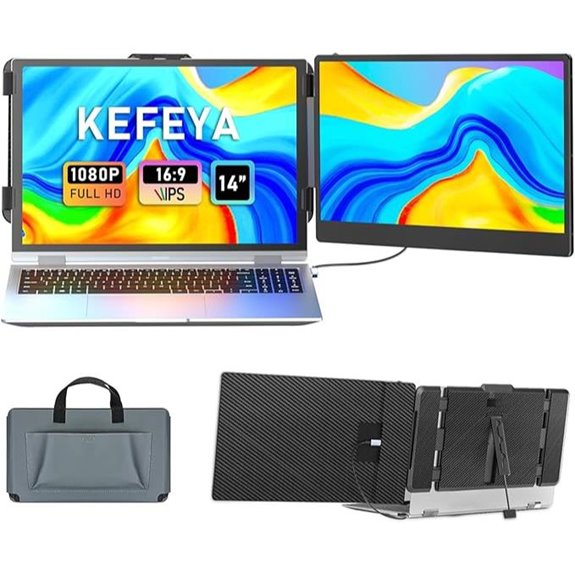 KEFEYA 14 FHD Portable Laptop Monitor Extender