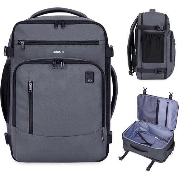 ECOHUB 17 Travel Backpack with Multiple Pockets