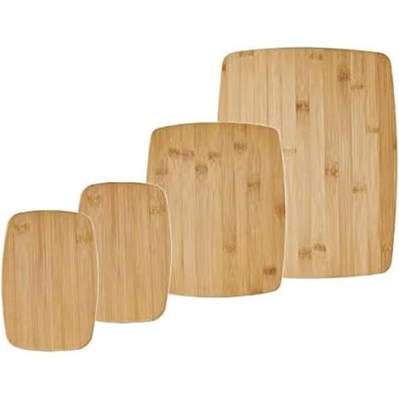 Farberware 4-Piece Reversible Bamboo Cutting & Charcuterie Set