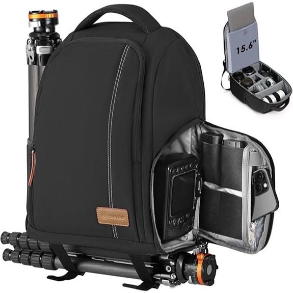 TARION Camera Backpack with Laptop and Tripod Holder