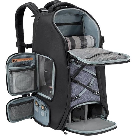 K&F CONCEPT Camera Backpack with Raincover and Laptop Slot