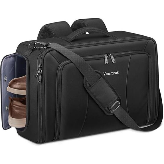 Vancropak Convertible Garment Bag with Shoe Compartment