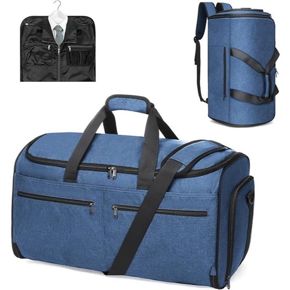 Bukere Convertible Travel Duffle Bag with Shoe Compartment