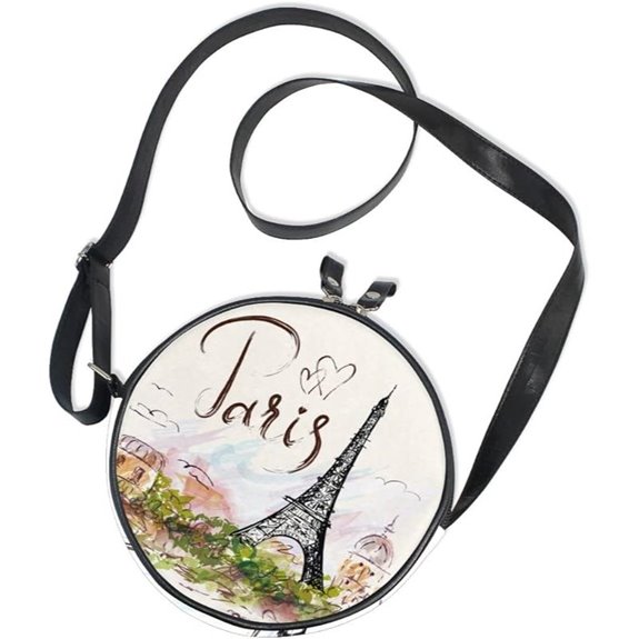 ALAZA Paris Eiffel Tower Canvas Crossbody Bag