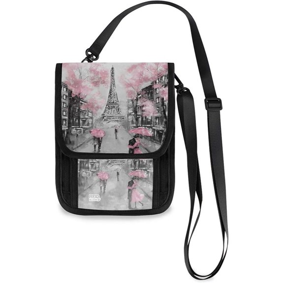 ALAZA Eiffel Tower Crossbody Wallet with RFID Slots