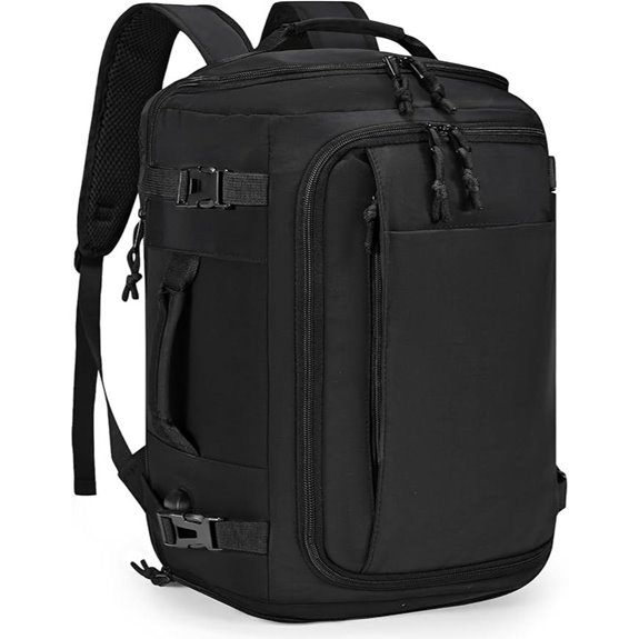 Expandable Travel Backpack with Laptop & Shoe Compartments