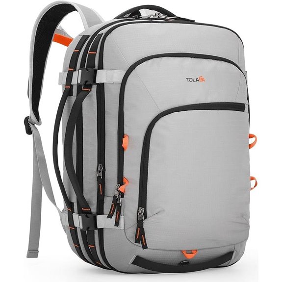 Tolaccea TSA-Friendly Travel Backpack with Expandable Storage