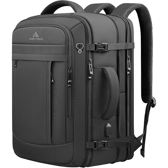 Travel Backpack 50L Expandable Water-Resistant Suitcase