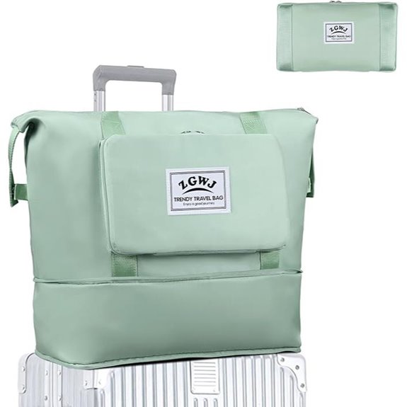 ZGWJ Expandable Travel Tote Bag for Women