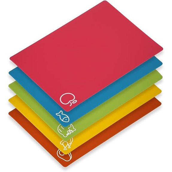 5-Piece Flexible BPA-Free Cutting Boards