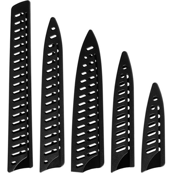 5-Piece Kitchen Knife Sheath Set with Blade Guards