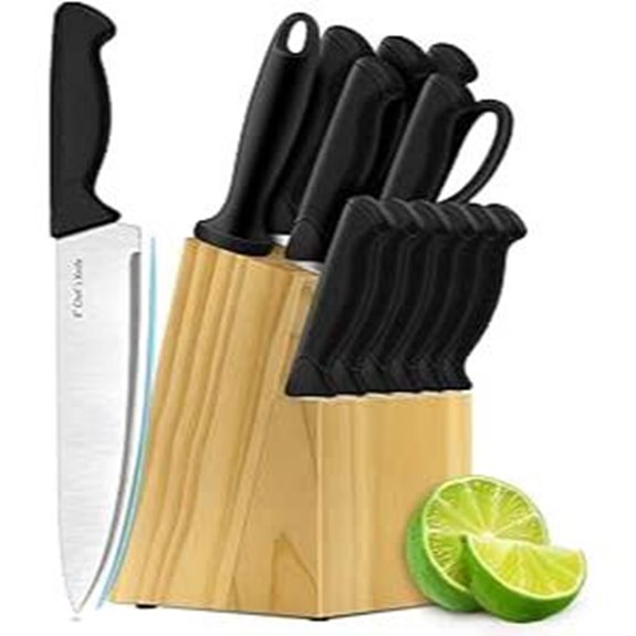 14-Piece German Carbon Stainless Kitchen Knife Set