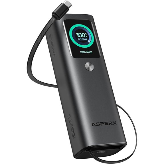 AsperX 165W 20,000mAh Laptop Power Bank
