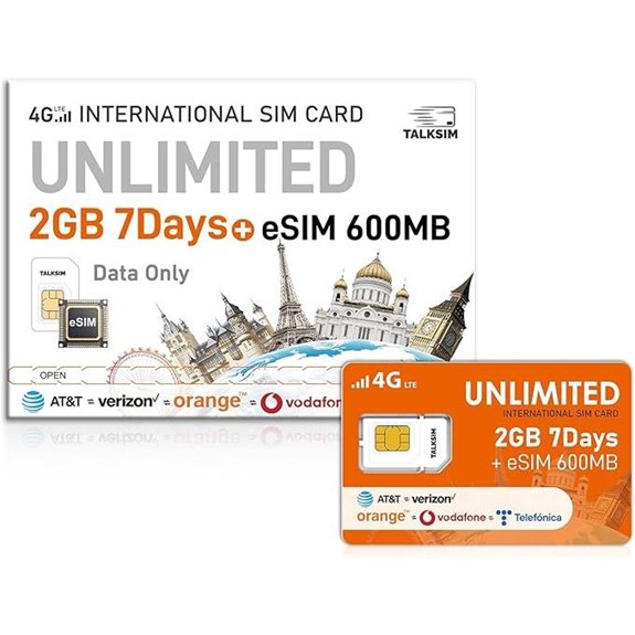 International Data SIM & eSIM Combo 7-Day Unlimited Data