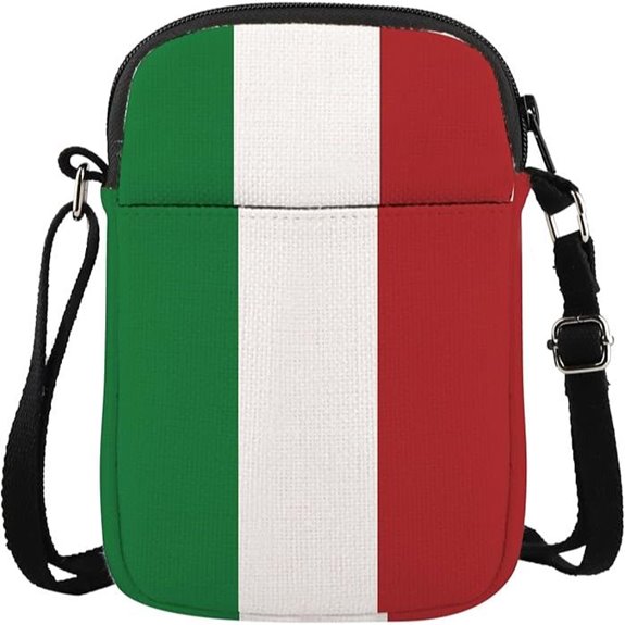 Italian Flag Crossbody Bag for Italy Lovers