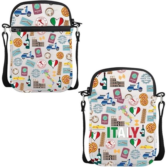VAMSII Italy Travel Crossbody Bag Souvenir Gift