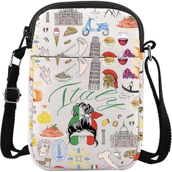 Italy Vacation Crossbody Bag for Travelers