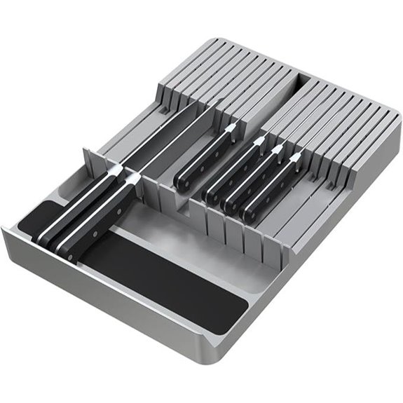 NIUXX In-Drawer Knife Organizer for 20 Knives