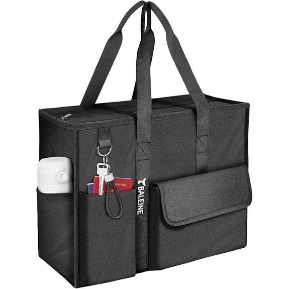 BALEINE Large Multi-Pocket Utility Tote Bag