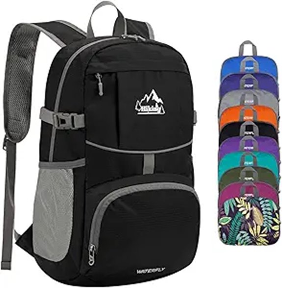 WATERFLY 25L Packable Hiking Daypack Backpack