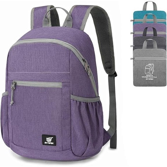 SKYSPER RFID Hiking Backpack Lightweight Foldable Daypack