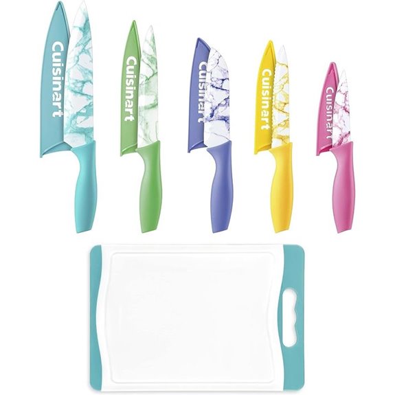 Cuisinart 11-Piece Marble Knife Set with Cutting Board