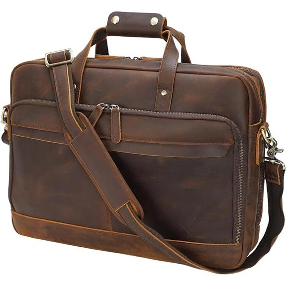Masa Kawa Leather Briefcase for Men