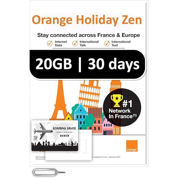 Orange Europe Prepaid SIM 20GB Data & Calls