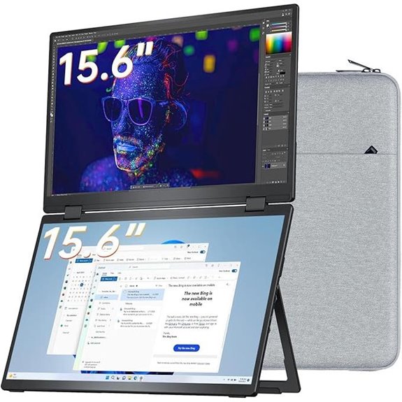 VisionOwl 15.6 Portable FHD Monitor with HDMI USB-C